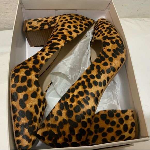 New with box 1.STATE HALEE 2 PUMP COW HAIR FUR~ 12 M - Picture 11 of 12